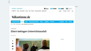 
                            12. Oschersleben: Eltern beklagen Unterrichtsausfall | Volksstimme.de