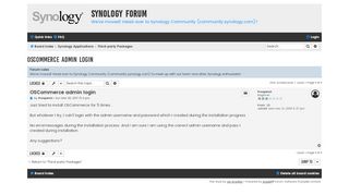 
                            12. OSCommerce admin login - Synology Forum