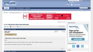 
                            2. OScommerce admin shows blank page | Web Hosting Talk