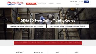 
                            8. OSHA 30-Hour Online Training Course - American Safety Council