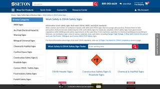 
                            2. OSHA Safety Signs, Workplace Signs, Safety Sign | Seton