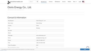 
                            7. Osiris Energy - wind turbine manufacturer