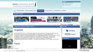 
                            10. Osiris Investment GmbH: Deutsche Finance PRIVATE Fund 11