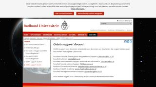 
                            7. Osiris support docent - Radboud Universiteit