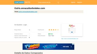 
                            4. Osiris.onvacationhoteles.com: On Vacation - Login - Contador Gratis