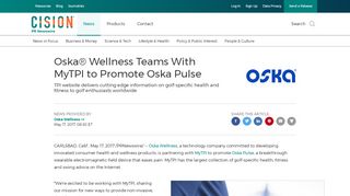
                            4. Oska® Wellness Teams With MyTPI to Promote Oska Pulse