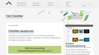 
                            12. OsloMet-akademiet | Kompetanseutvikling - Tilsatt