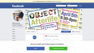 
                            11. OSLP Arts & Culture Program - Reviews | Facebook