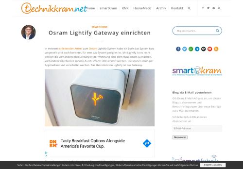 
                            9. Osram Lightify Gateway einrichten › technikkram.net