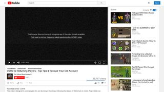 
                            10. OSRS for Returning Players - Top Tips & Recover Your Old Account ...
