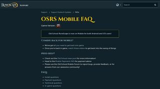 
                            11. OSRS Mobile FAQ – Support