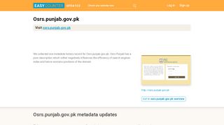 
                            3. Osrs Punjab (Osrs.punjab.gov.pk) - PEC - Punjab Examination ...