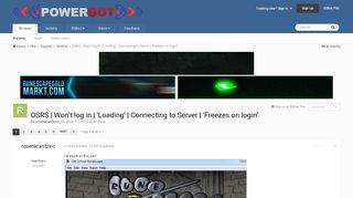 
                            7. OSRS | Won't log in | 'Loading' | Connecting to Server | 'Freezes ...