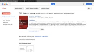 
                            6. OSS Design Patterns: A Pattern Approach to the Design of ...