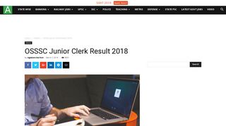 
                            11. OSSSC Junior Clerk Result 2018 | AglaSem Career