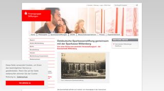 
                            6. Ostdeutsche Sparkassenstiftung gemeinsam mit der Sparkasse ...