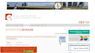 
                            7. Osteopathie Schule Scheuerer c/o FAFO-Freie ... - Osteokompass