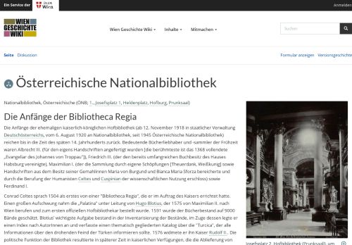 
                            11. Österreichische Nationalbibliothek – Wien Geschichte Wiki