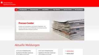 
                            8. Ostsächsische Sparkasse Dresden: Presse-Modul - ProjektSparkassen