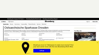 
                            13. Ostsaechsische Sparkasse Dresden: Company Profile - Bloomberg