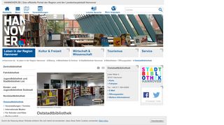 
                            1. Oststadtbibliothek | Bibliotheken / Öffnungszeiten ... - Hannover.de