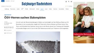 
                            9. ÖSV-Herren suchen Slalompisten | SN.at