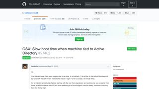 
                            11. OSX: Slow boot time when machine tied to Active Directory · Issue ...