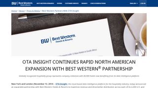 
                            11. OTA Insight Expands With Best Western Partnership