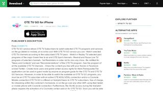 
                            8. OTE TV GO for iOS - Free download and software reviews - CNET ...