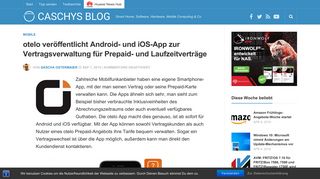 
                            6. otelo veröffentlicht Android- und iOS-App zur Vertragsverwaltung für ...