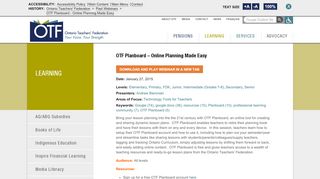 
                            9. OTF Planboard – Online Planning Made Easy | Ontario Teachers ...