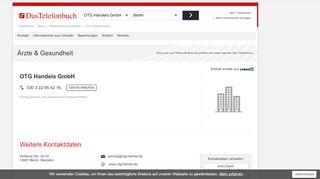 
                            5. OTG Handels GmbH in Berlin-Marzahn >> im Das Telefonbuch finden!