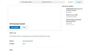 
                            6. OTG Handels GmbH | LinkedIn
