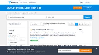 
                            6. Other jobs related to www.pudhukadai.com login - Freelancer