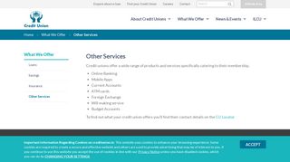 
                            7. Other Services - Credit Union - The Irish League of Credit Unions