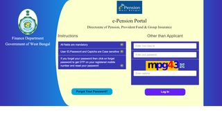 
                            4. Other Than Applicant Login - e-Pension