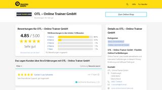 
                            6. OTL – Online Trainer GmbH Bewertungen & Erfahrungen | Trusted ...