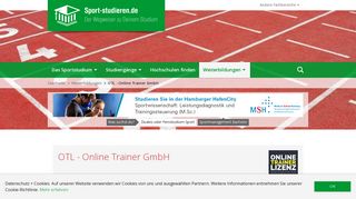 
                            3. OTL - Online Trainer GmbH | sport-studieren.de