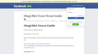 
                            10. Otogi:SSA Tower Event Guide | Facebook