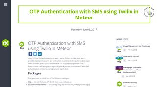 
                            6. OTP Authentication with SMS using Twilio in Meteor | NodeXperts Blog