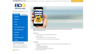 
                            12. OTP Generator | BDO Unibank, Inc.