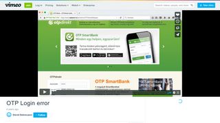 
                            12. OTP Login error on Vimeo