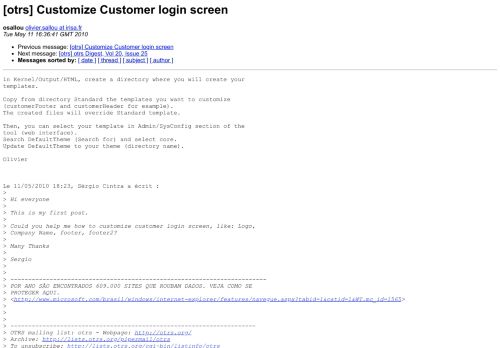 
                            2. [otrs] Customize Customer login screen - Lists