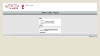 
                            12. OTRS :: Login - Elektronische Anträge