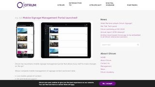 
                            7. OTRUM AS | Mobile Signage Management Portal launched!
