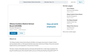 
                            12. Ottawa-Carleton District School Board (OCDSB) | LinkedIn