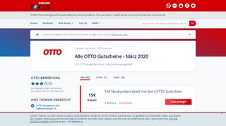 
                            10. OTTO Gutschein: 40% Rabatt + 15€ für Neukunden | FOCUS