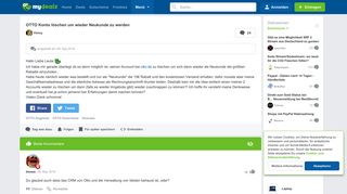 
                            3. OTTO Konto löschen um wieder Neukunde zu werden - mydealz.de