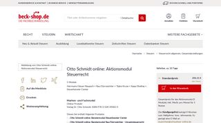 
                            9. Otto Schmidt online: Aktionsmodul Steuerrecht | beck-shop.de