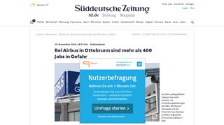 
                            12. Ottobrunn: Bei Airbus sind mehr als 400 Jobs in Gefahr - München ...